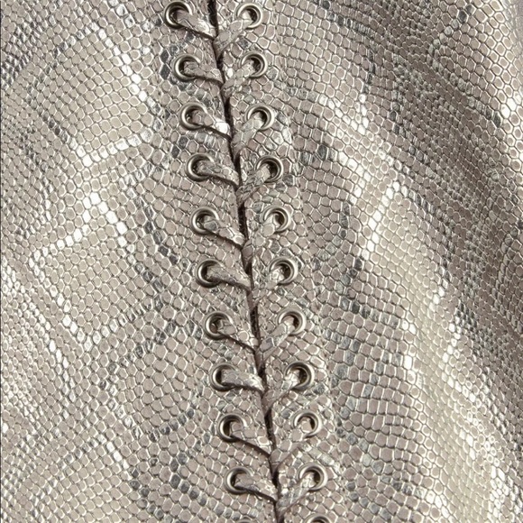 Tahari metallic snake embossed leather dress. BNWT - Picture 10 of 13